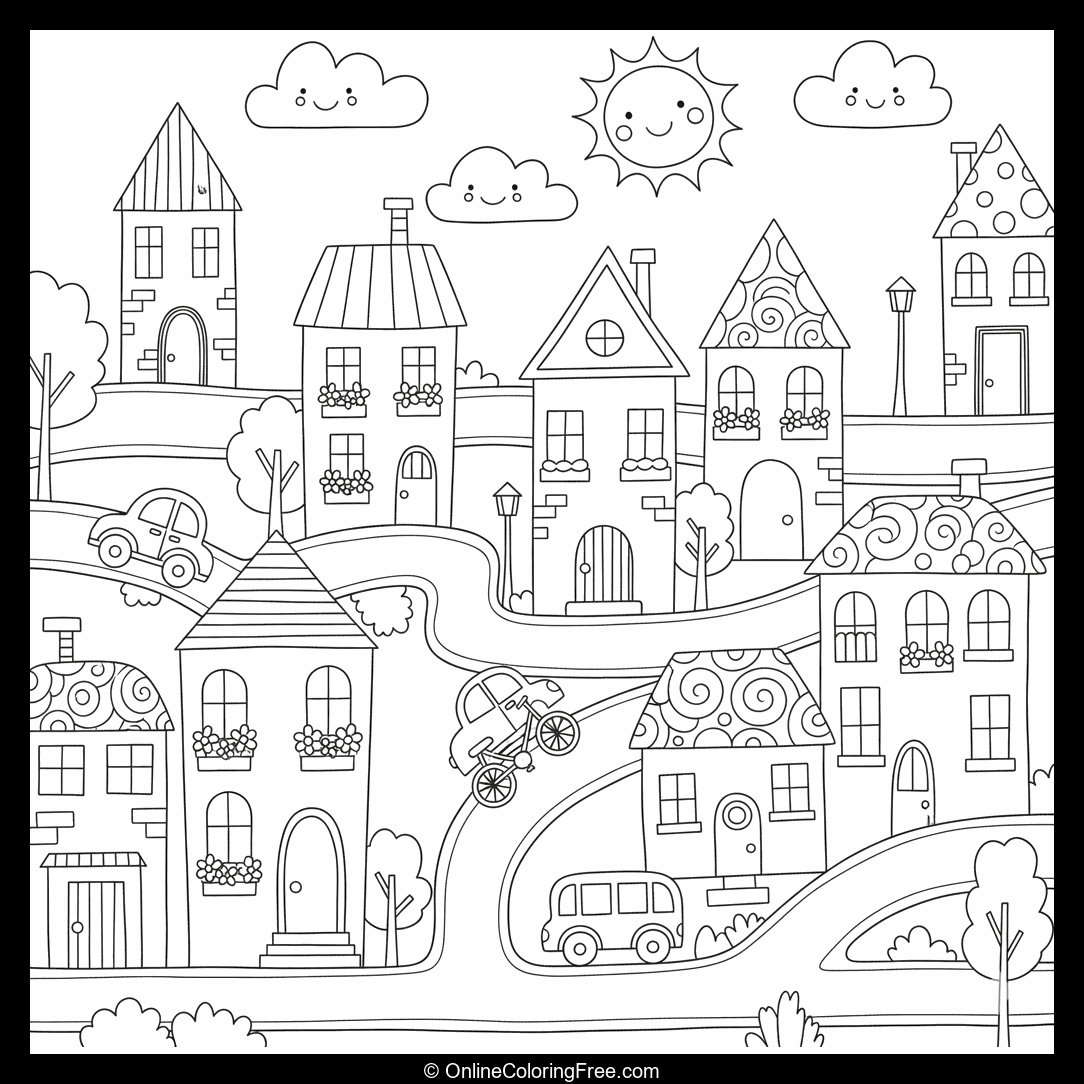 Patterned Houses & Streets