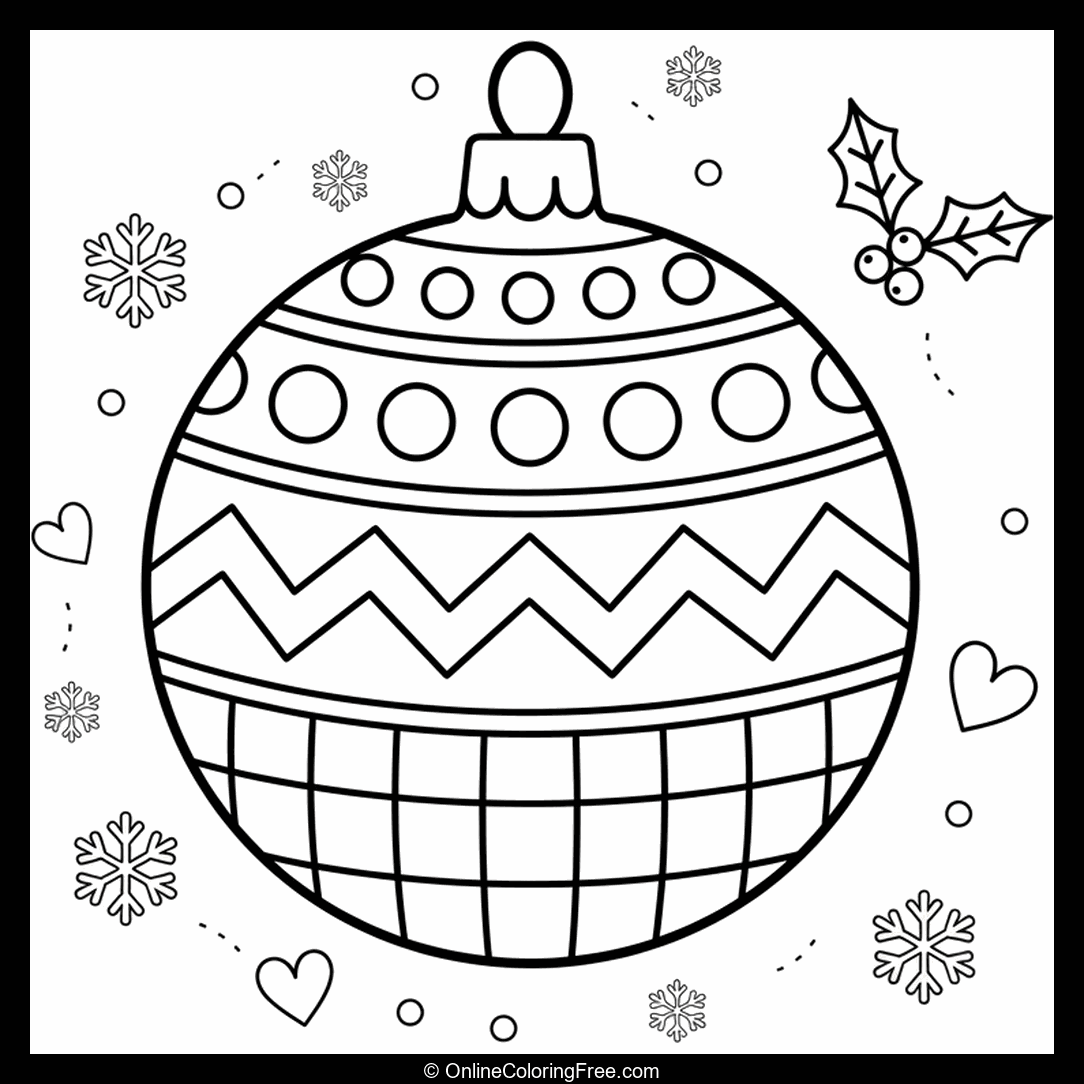 Patterned Christmas Ornament