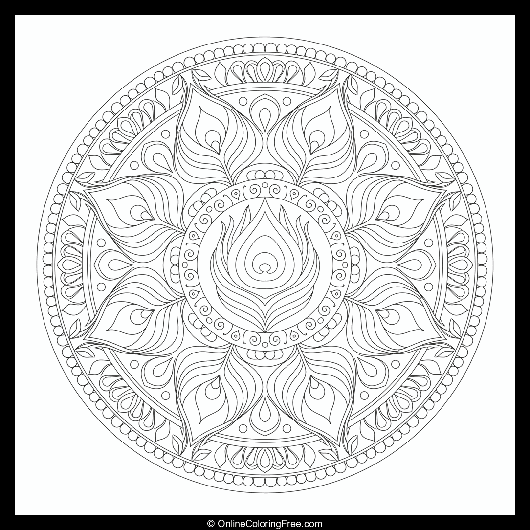 Peacock Feather Mandala