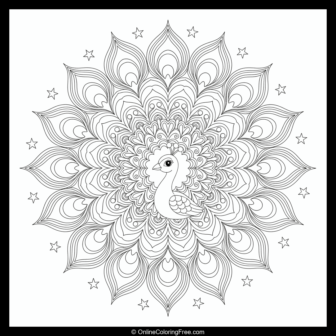 Peacock Mandala