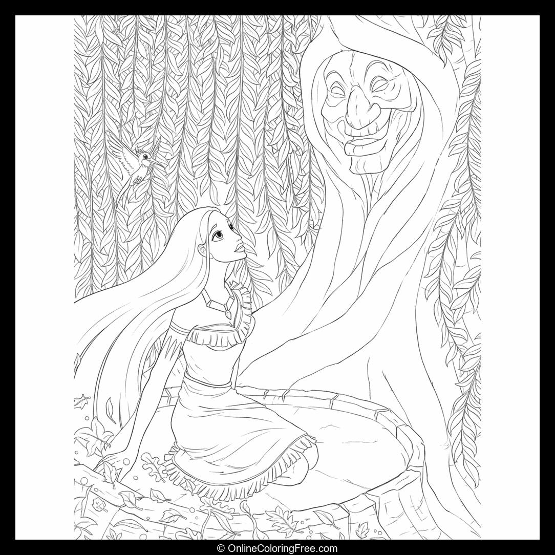 Pocahontas with Grandmother Willow