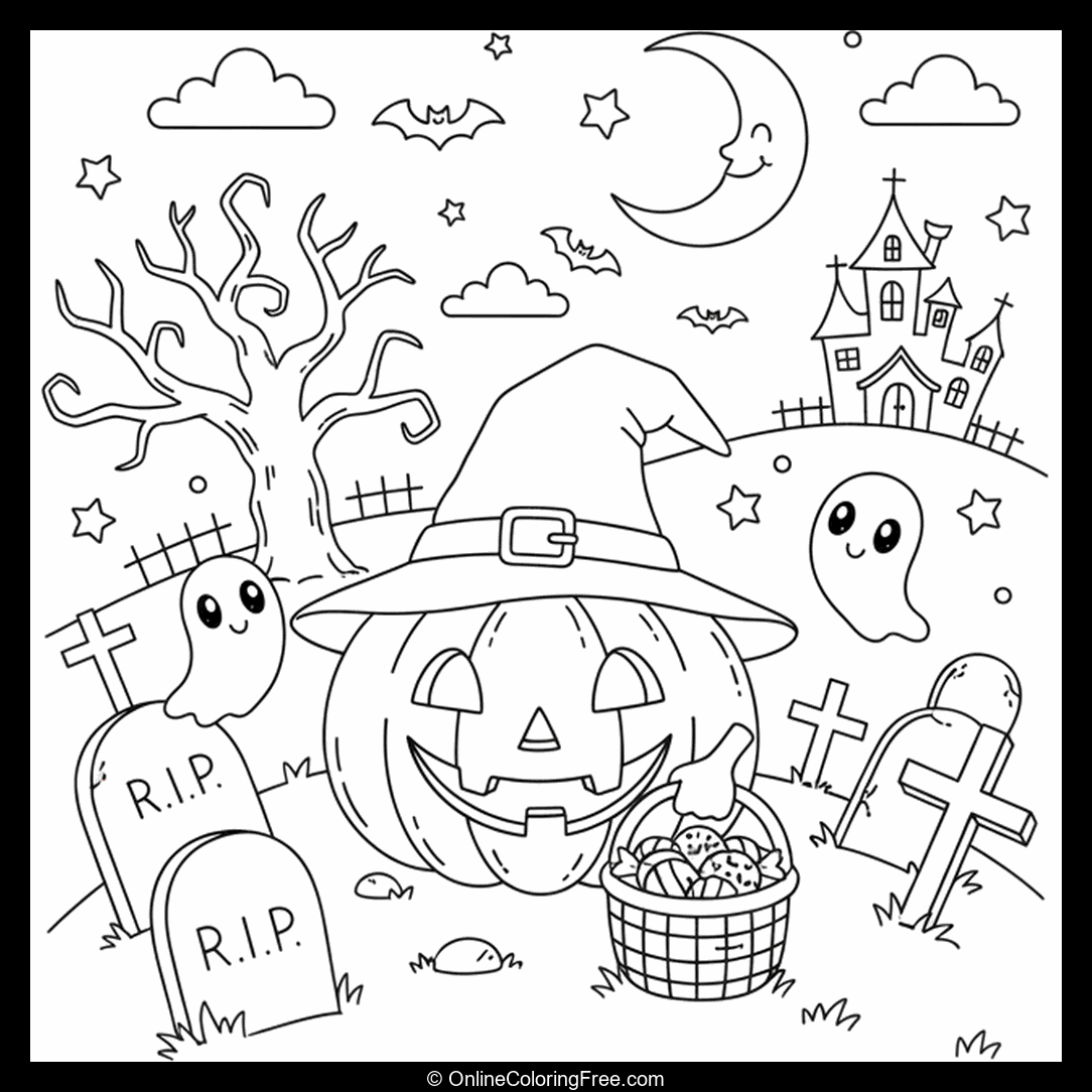 Halloween Pumpkin Graveyard