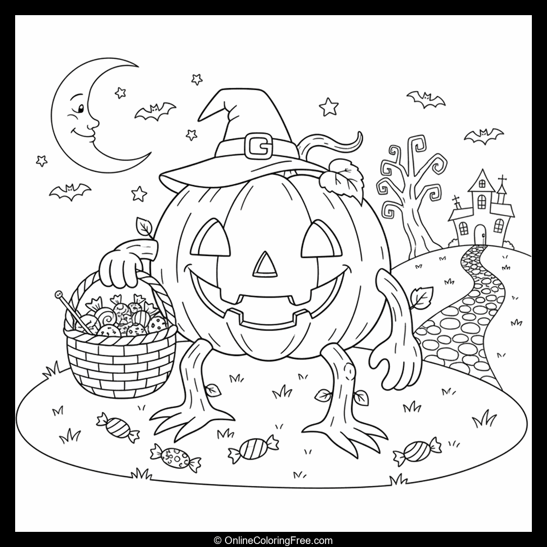 Halloween Pumpkin Monster