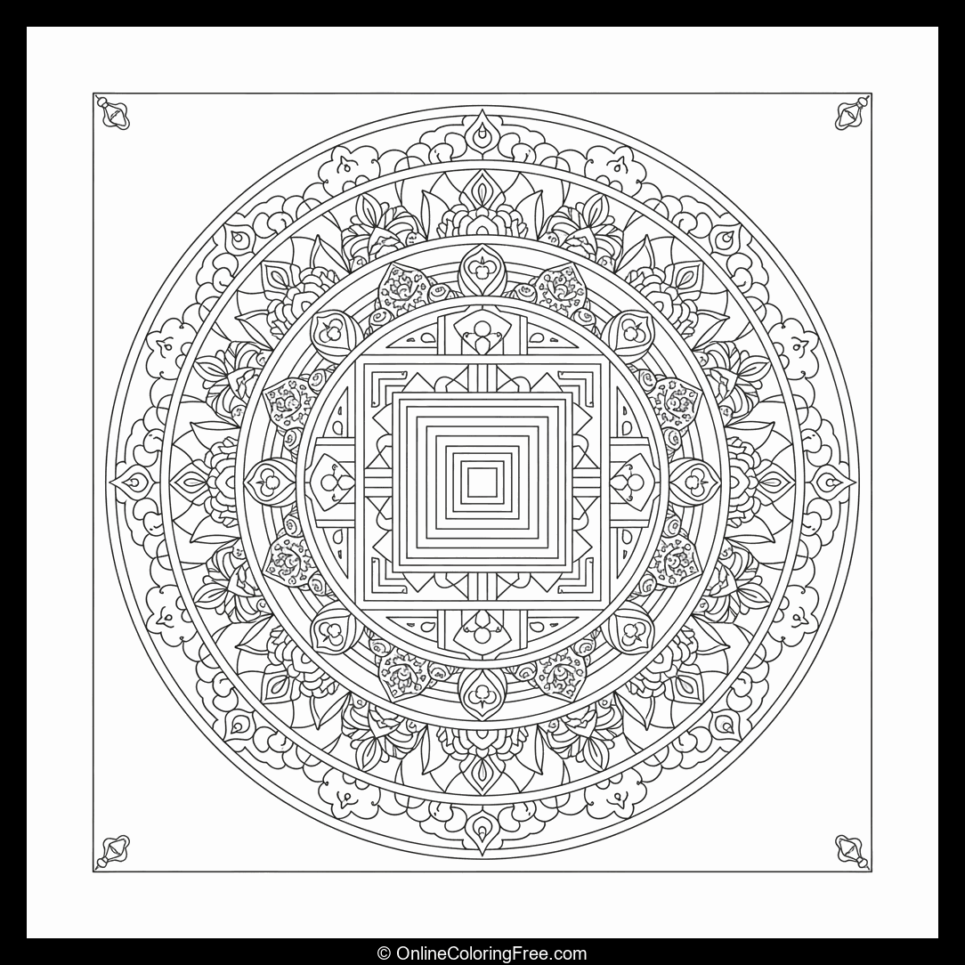 Sand Mandala (Tibetan)