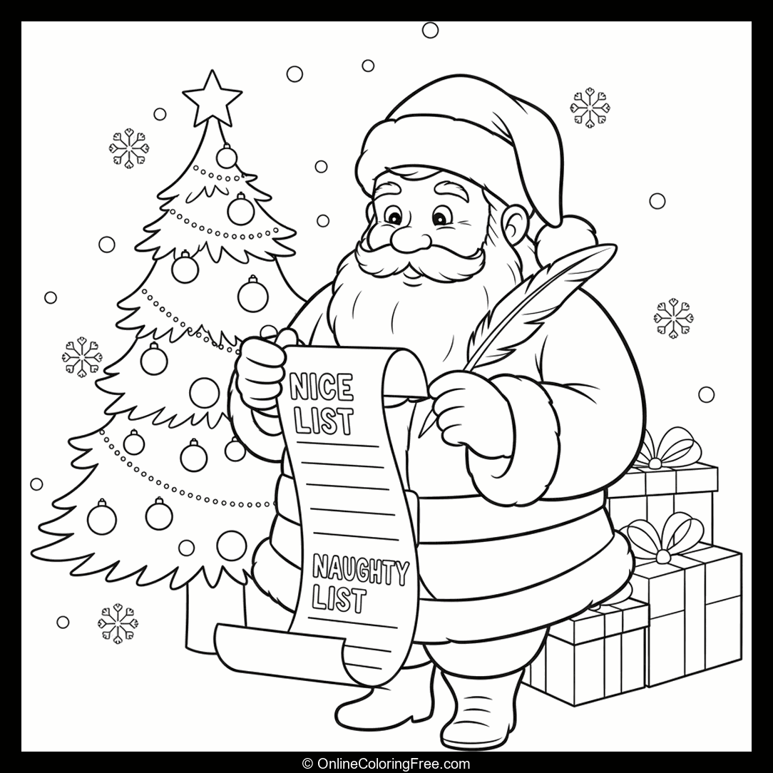 Santa Checking His List