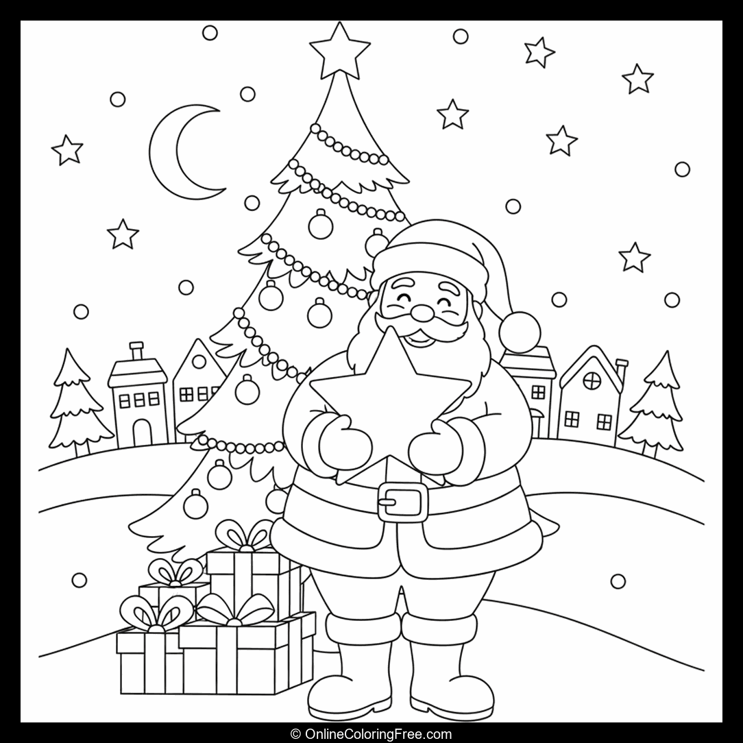 Santa Holding Star