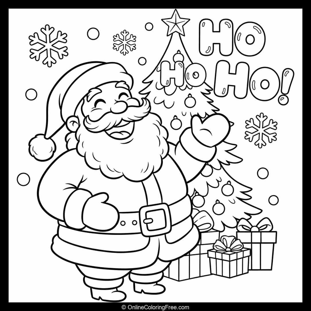 Santa Laughing Ho Ho Ho