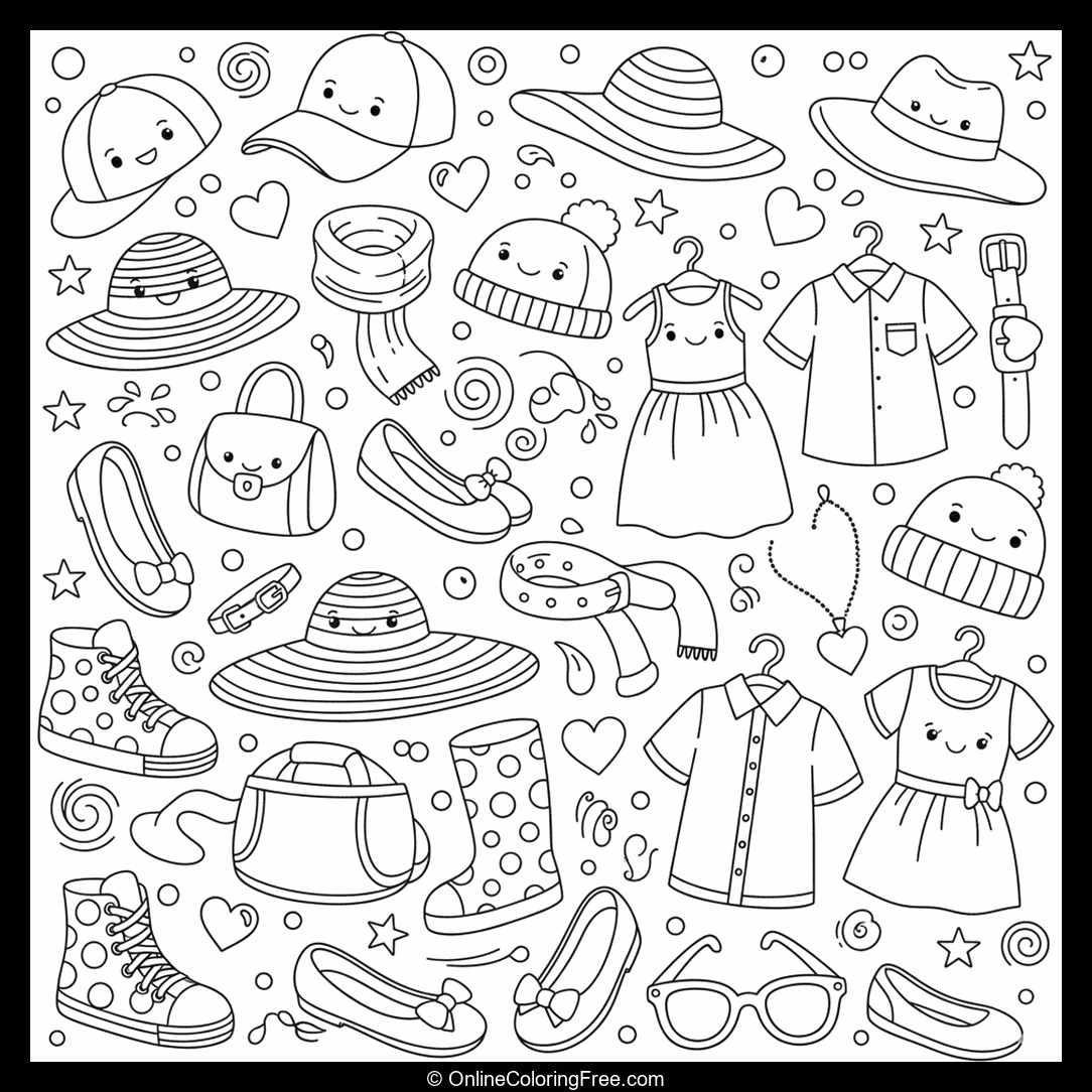 Shoes, Hats & Fashion Doodles