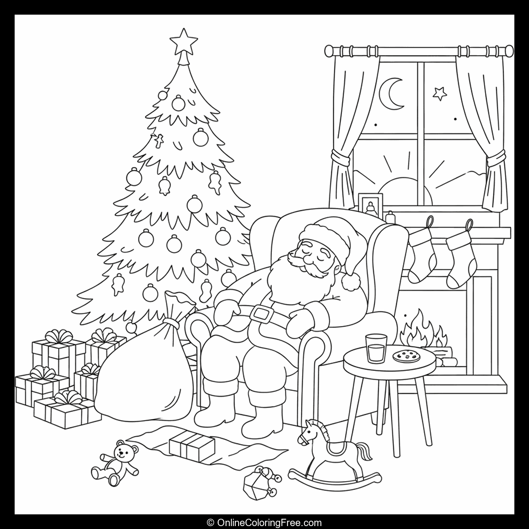 Sleeping Santa After Christmas