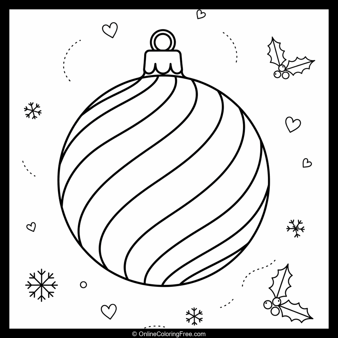 Striped Christmas Ornament