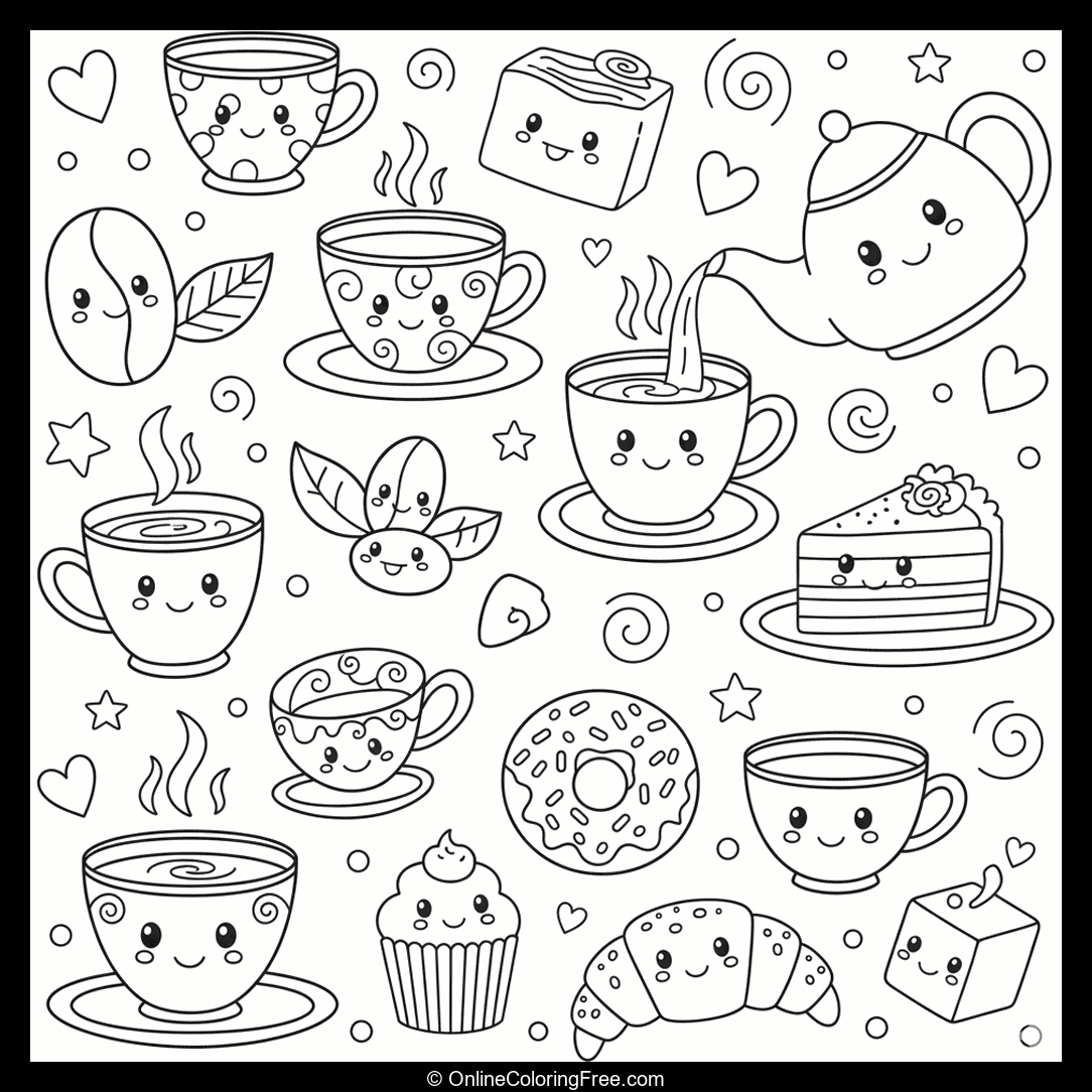 Tea Cups & Coffee Doodles