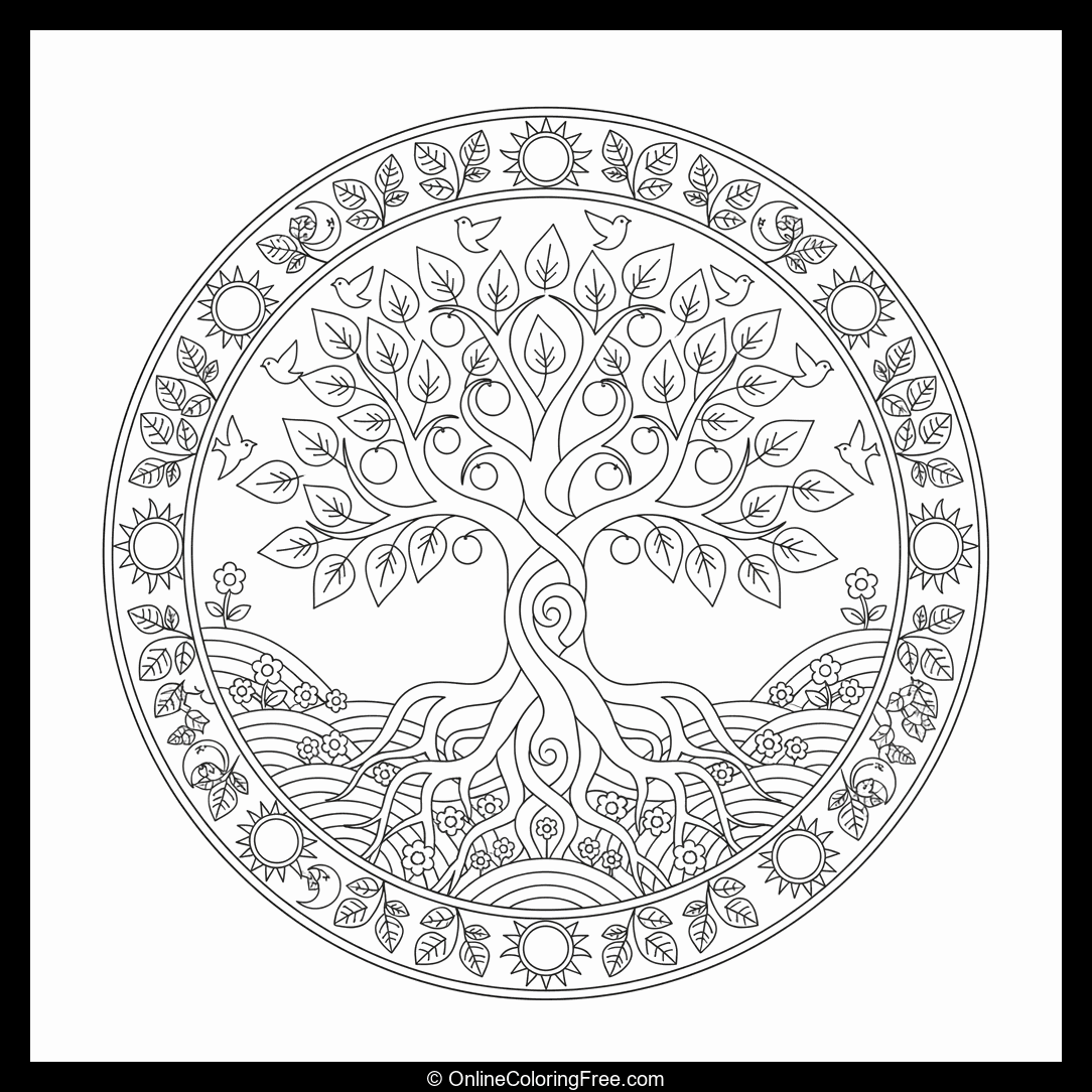 Tree of Life Mandala