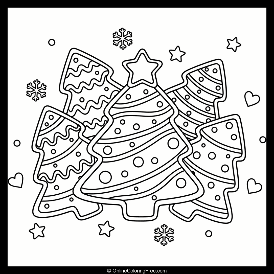 Tree-Shaped Christmas Cookies