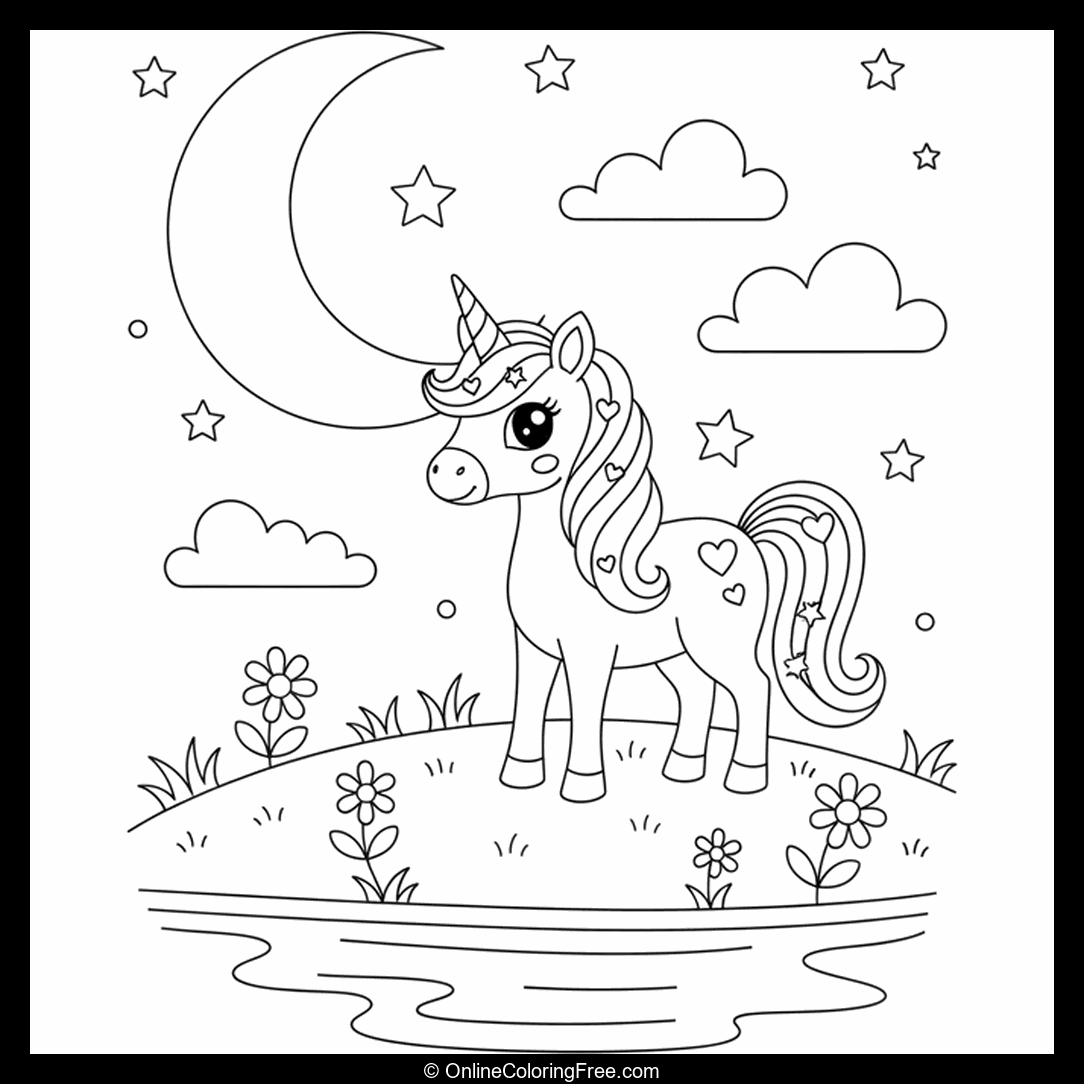 Unicorn In The Moonlight