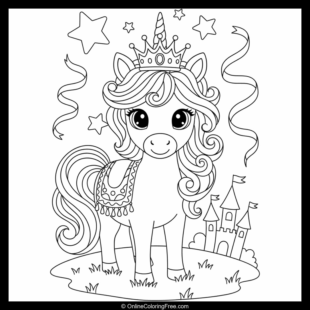 Unicorn With Crown