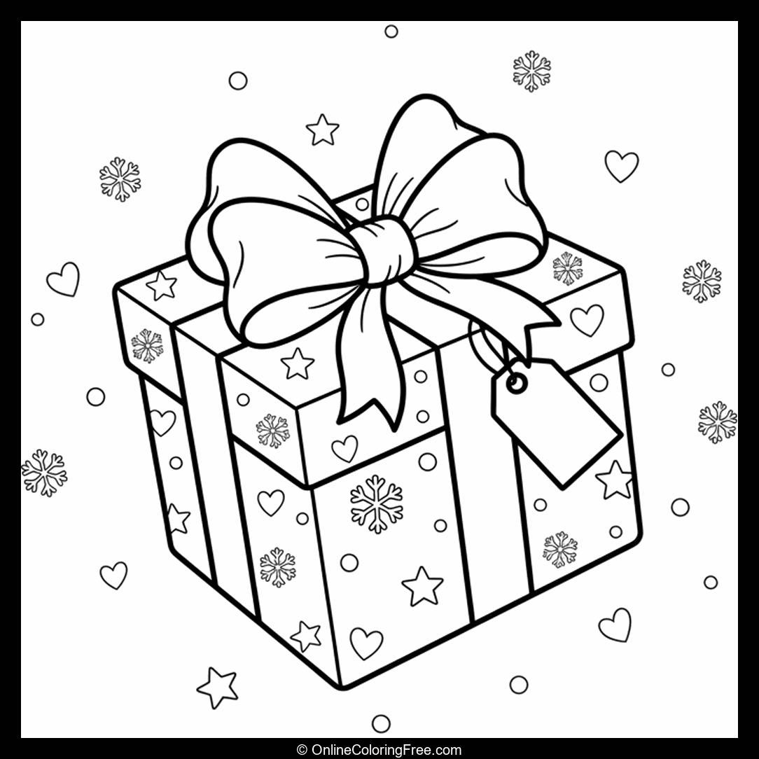 Wrapped Christmas Gift Box